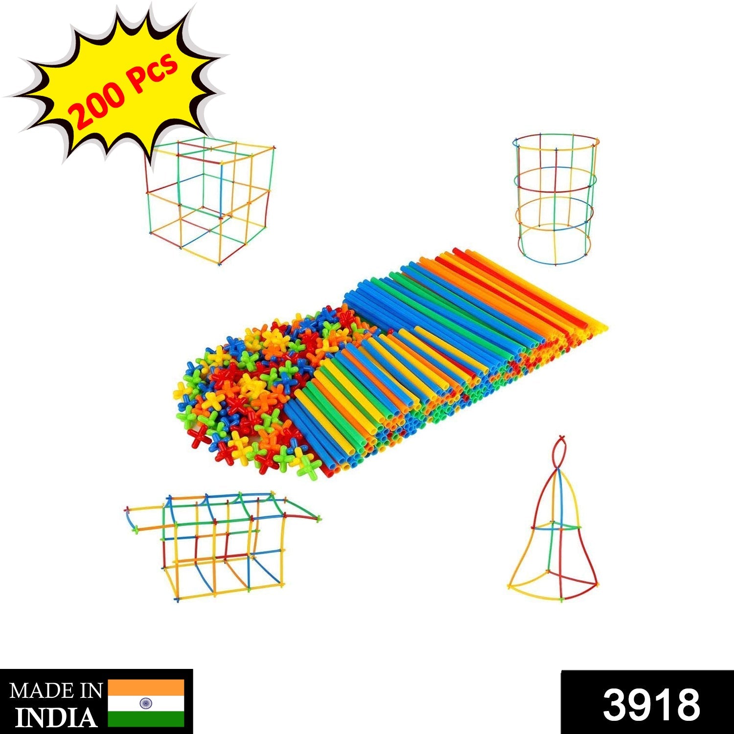 3918 200 Pc 4 D Block Toy used in all kinds of household and official places specially for kids and children for their playing and enjoying purposes. 3918 200 Pc 4 D Block Toy used in all kinds of household and official places specially for kids and children for their playing and enjoying purposes.
